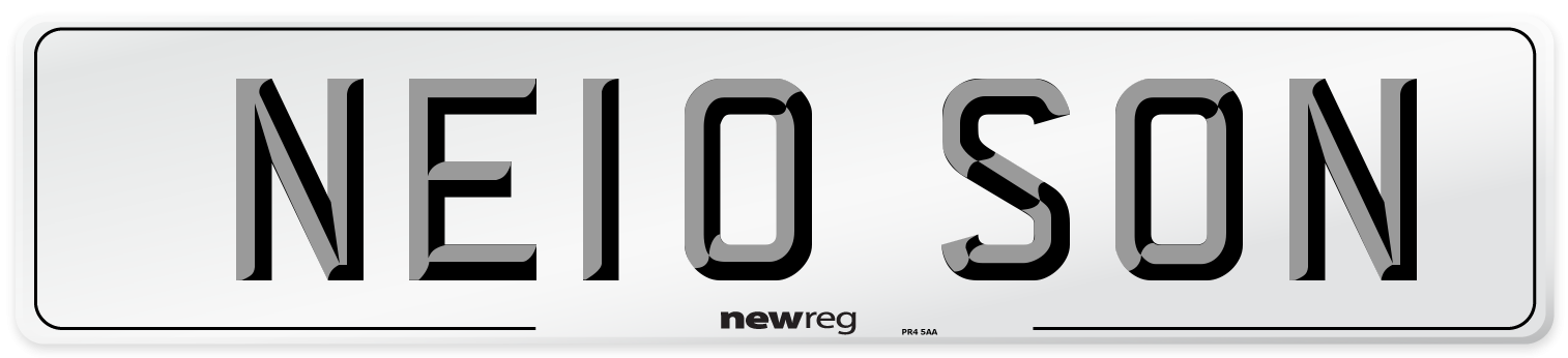 NE10 SON Number Plate from New Reg